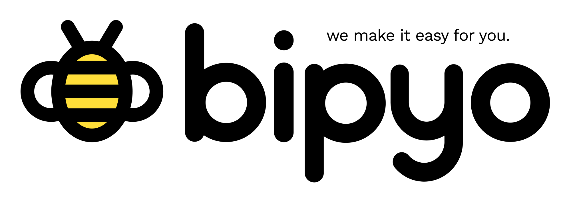Logo Bipyo_Imagotipo Slogan Amarillo